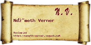 Németh Verner névjegykártya